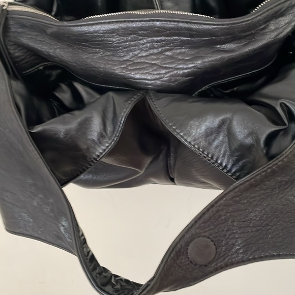 Black Leather Boho Bag - Picture 5 of 8